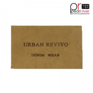 kožené módní barevné velké číslo štítek