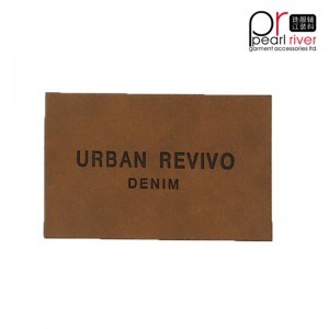 módní kožené barevné velké číslo visací štítek