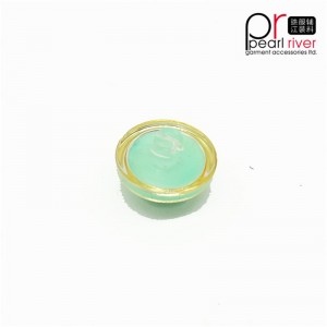 Vlastní logo kulaté gravírování pryskyřice knoflíky