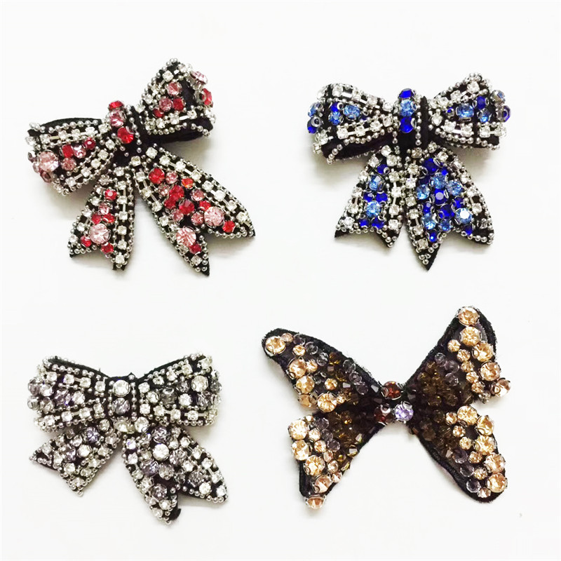 Nejnovější Beauty Bowknot drahokamu Patch Crystal Butterfly