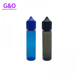 pet eliquid bottle vape eliquid plastic bottle 60ml oranžová barva nová baculatá gorila e cig kapalina plastová kapátka
