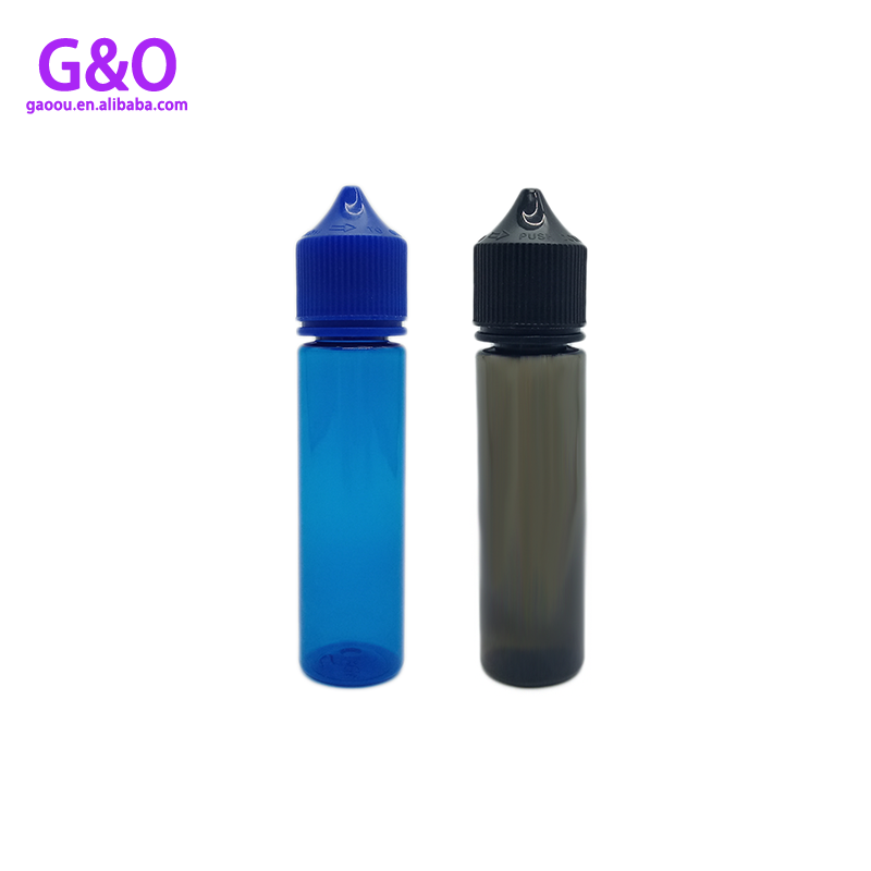 pet eliquid bottle vape eliquid plastic bottle 60ml oranžová barva nová baculatá gorila e cig kapalina plastová kapátka