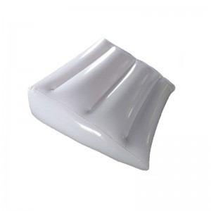 Trojúhelník nafukovací postel klínový polštář / polštář bílý