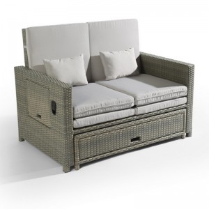 Zahradní skládací skládací plastové ratanové lehátka