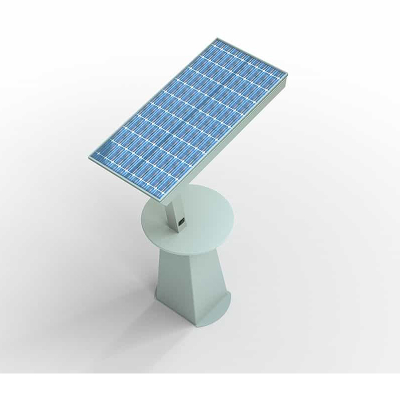Nabíjecí stanice solárního pólu venkovní konferenční stolek