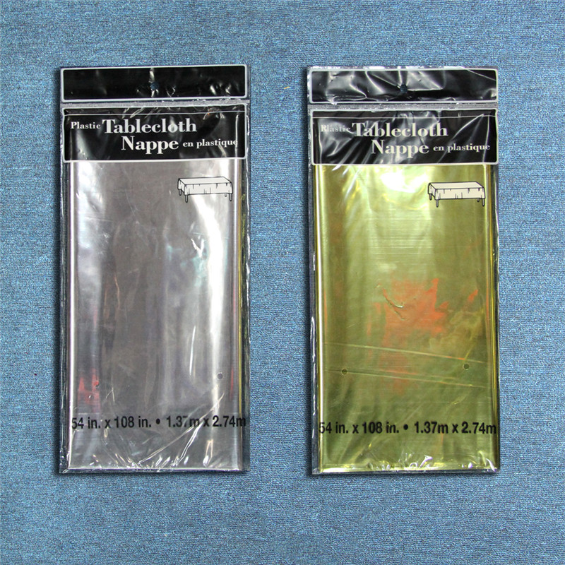 Fólie Tablecover s jednobarevnou kovovou fólií ubrus pro svatební hostinu oslavit svátek