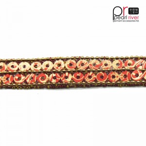 Novinka Ořezávání korálků s dvojitými oranžovými flitry