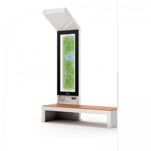 Solární venkovní osvětlení Reklamní lampa Ulice Lavička