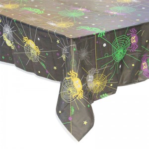 Black Color tablecover Halloween Day Ubrus