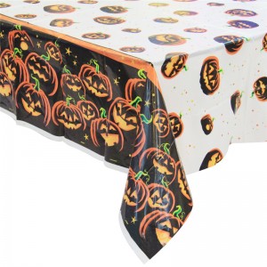 Halloween Pumpkin TableCover Plastové jednorázové ubrusy