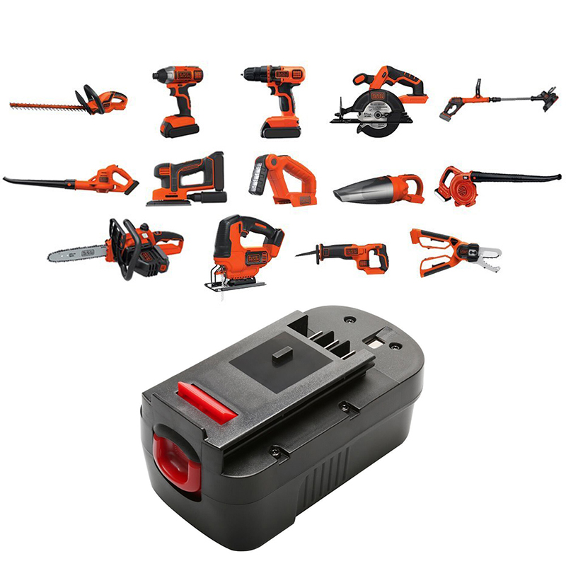 Pro Baterie pro elektrické nářadí Black u0026 Decker A18, A18E, A1718, A18NH, HPB18, HPB18-OPE Ni-Cd 18V 2000mAh
