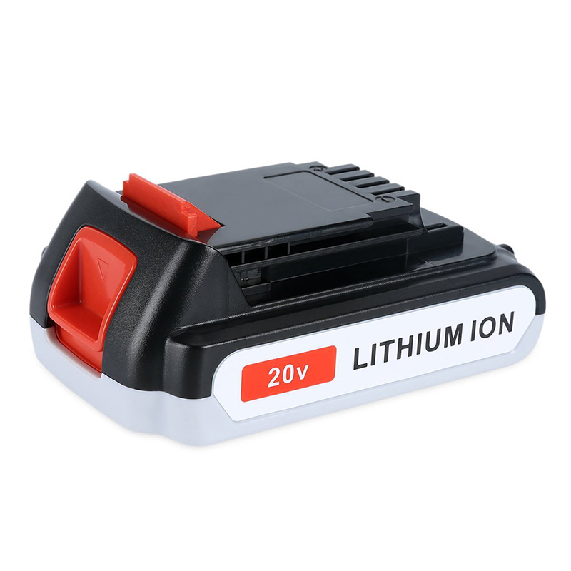 Li-ion 2000mAh 20V náhradní akumulátorové baterie pro nářadí Black u0026 Decker LB20, LBX20, LBX4020, LB2X4020