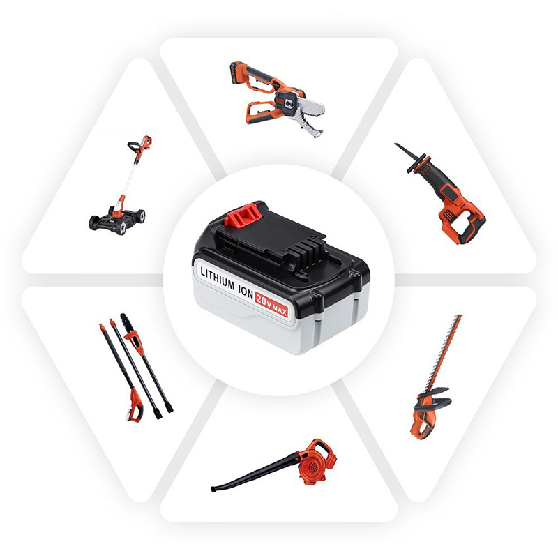 Náhradní lithium-iontové baterie 20 V 3000 mAh pro elektrické vrtačky Black u0026 Decker LB20, LBX20, LBX4020, LB2X4020