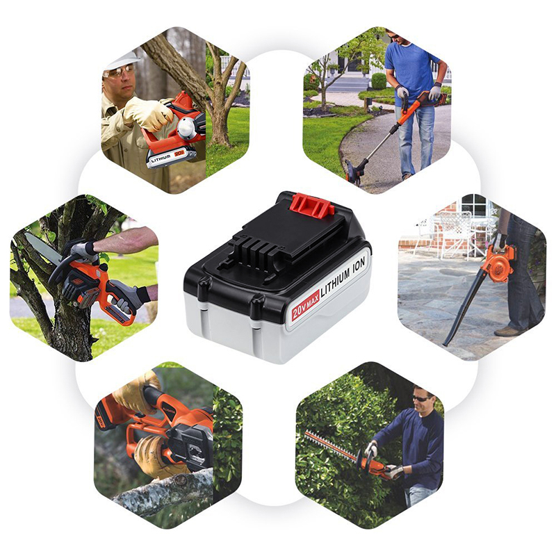 Li-ion 20V 4000mAh náhradní baterie pro Black u0026 Decker LB20, LBX20, LBX4020, LB2X4020 Akumulátorové nářadí