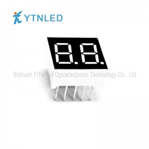 0.36 palce 2 číslice červená 7 segmentový LED displej, digitální trubice