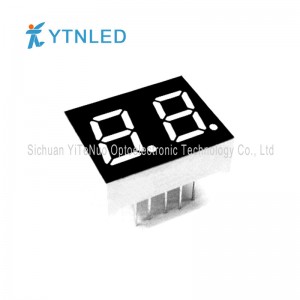 0,4 palcový 2 číselný červený 7 segmentový LED displej, digitální trubice