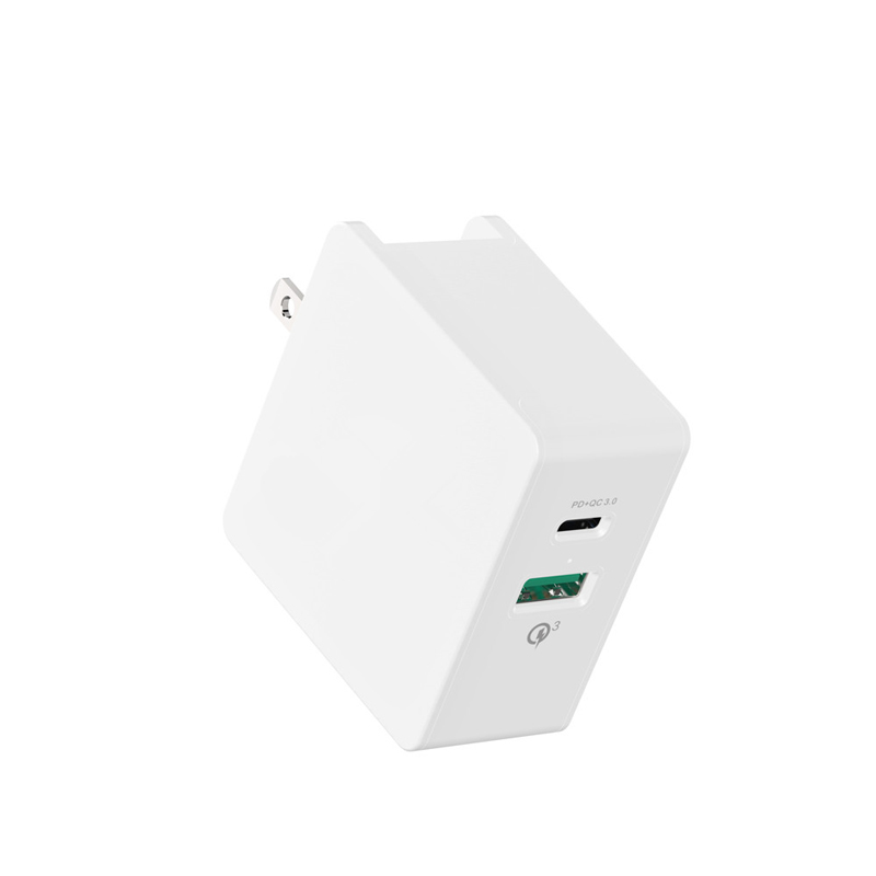 Nástěnná nabíječka KPS-8006LC PD + QC3.0 / 5V3A 2
