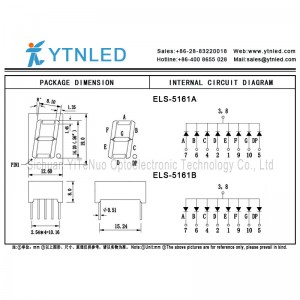 0,56 palce červená 1 číslice 7 segmentový LED displej, digitální trubice