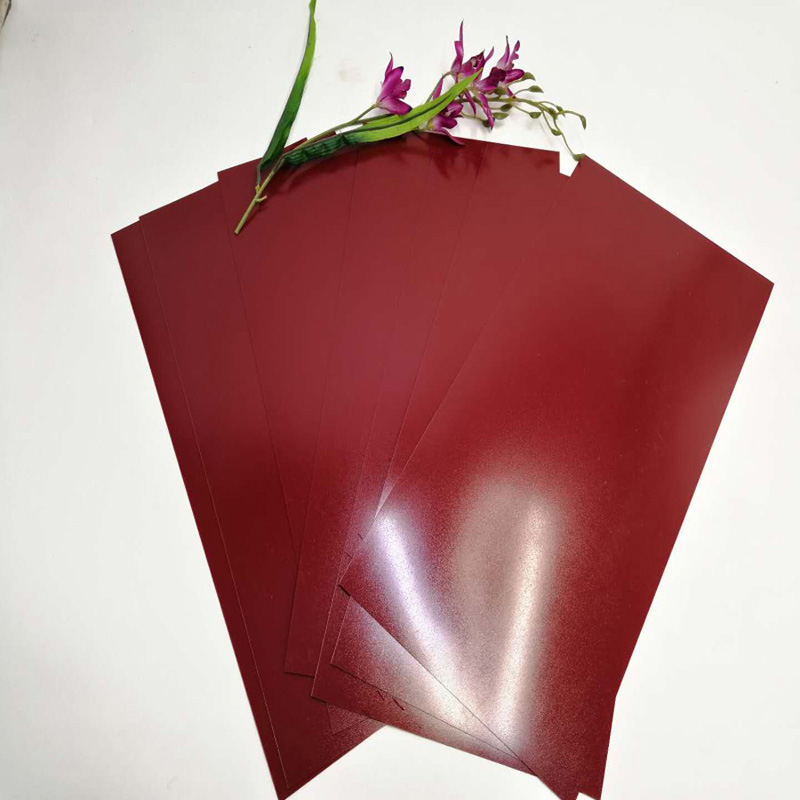Hot výprodej 350 mikronů Old Rose Polyester PET Plastic Film Sheet pro zdobení stěnových panelů
