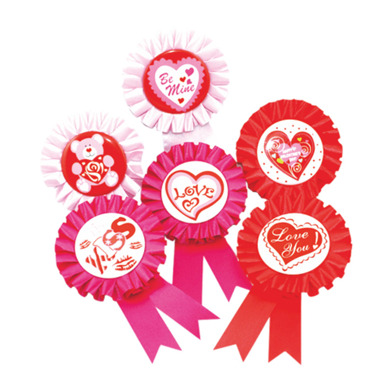 Ribbon Badge Mother day Birthday Party Use Pin Badge with safety pin