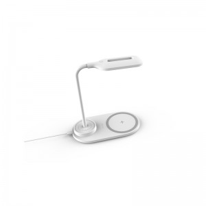 QI 10W rychlá multifunkční bezdrátová nabíječka nábytku 2v1 s lampou KPS-9002