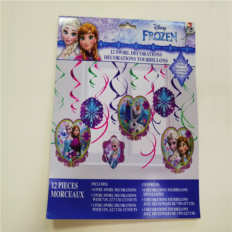 Karta PVC Twirly víří módní party String Party dodavatele k narozeninám dekorace