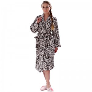 Pyžamo pro dospělé ženy Leopard Robe