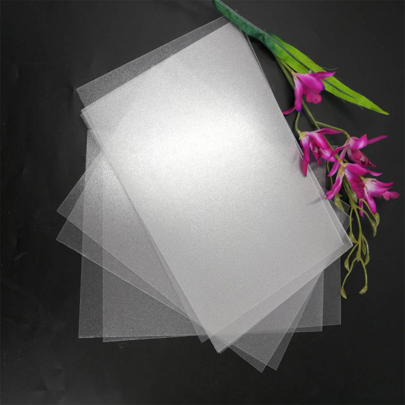 Horký výprodej 1,0 mm flexibilní vodotěsný průhledný matný polyester PET plastová fólie pro skládací krabici