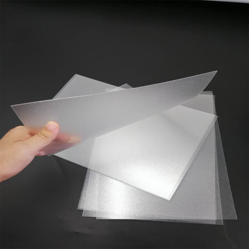 Horký výprodej 1,0 mm flexibilní vodotěsný průhledný matný polyester PET plastová fólie pro skládací krabici