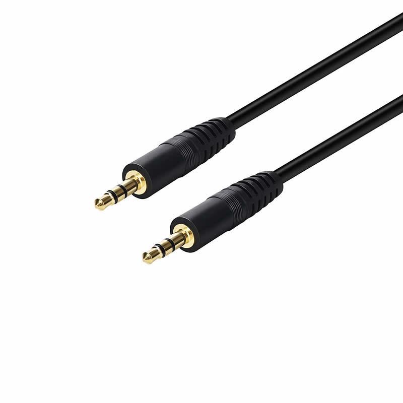 3,5 mm AUX samec na samec stereo audio kabel pomocná sluchátka kabel MP3 PC - 6 nohou pozlacené
