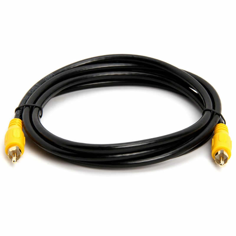 Kabel subwooferu RCA (1 RCA samec na 1 RCA samec kompozitní audio / video kabel) S / PDIF koaxiální kabel, digitální audio kabel pro AV přijímače, Hi-Fi systémy