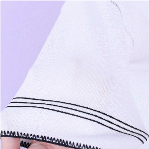 Dámský svetr s výstřihem do poloviny rukávů s límcem s lemem, tenký letní svetr