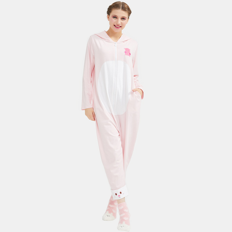Dámské vyšívané pyžamo onesie bavlněné dresy