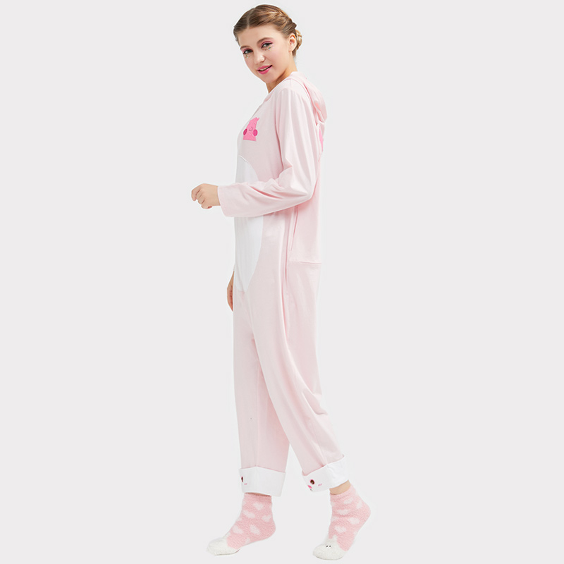 Dámské vyšívané pyžamo onesie bavlněné dresy