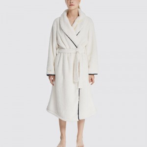 Ženy Snuggle Fleece Embroidery Robe