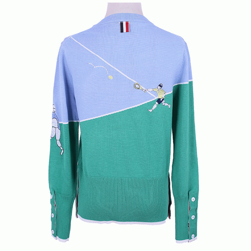 Přizpůsobený OEM design vyšívaný svetr pletený svetr pánské