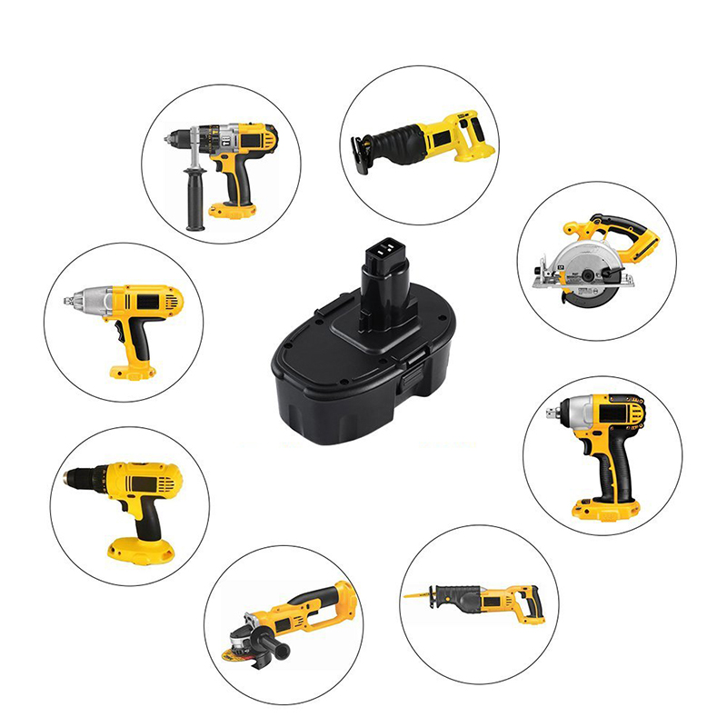 Náhradní akumulátorové akumulátorové baterie Ni-Cd 18V 1300 mAh pro Dewalt DC9096, DC725, DE9095