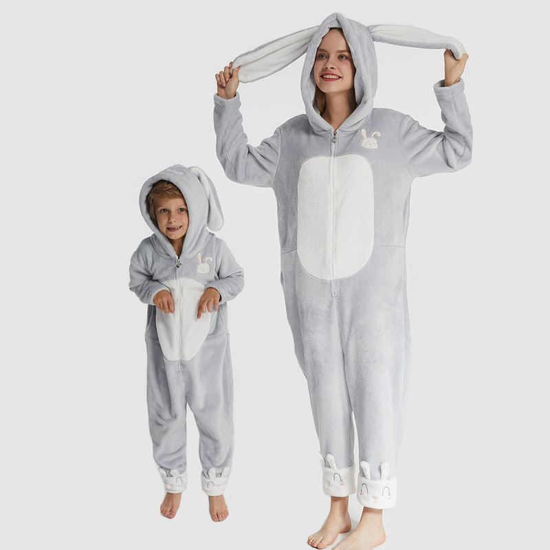 Rodinná vyšívání flanelové výšivky Onesie