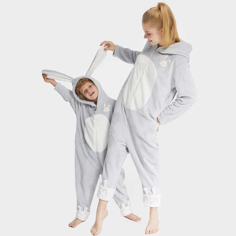 Rodinná vyšívání flanelové výšivky Onesie