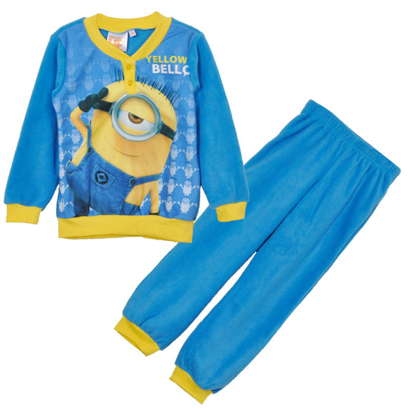 Chlapci tištěné mikrovlákno Fleece Cartoon pyžamo sada