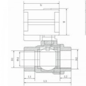 CKV20. série dvou drátěného ventilu s motorem