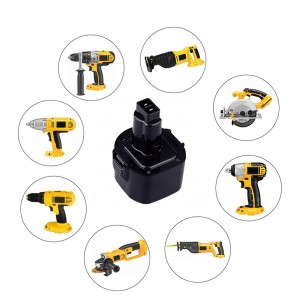 Ni-Cd Dobíjecí baterie Ni-Cd 9,6 V 1500 mAh pro Dewalt DE9061, DE9062, DW9061