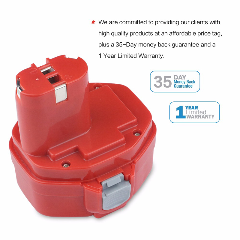 Náhradní baterie Ni-Cd 14,4 V 2000 mAh pro akumulátorové elektrické nářadí Makita 1435, 1435F, 192699-A