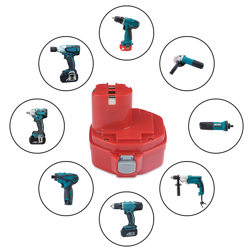 Vysoce kvalitní baterie Ni-Mh 2000mAh 14,4V pro vrtací baterii pro Makita 1435, 1435F, 192699-A