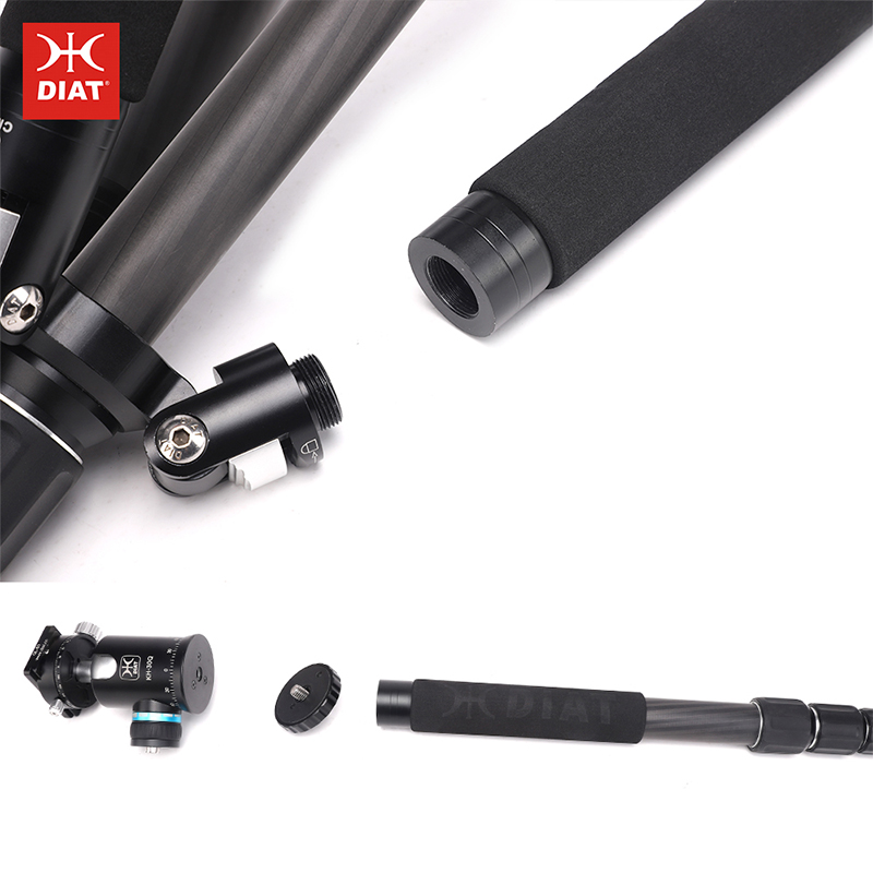 DIAT CM324A KH30Q profesionální čistá karbonová vlákna stativ odnímatelný flexibilní monopod