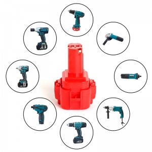 Dobíjecí náhradní baterie Ni-Cd 9,6 V 2000 mAh pro vrták Makita DA392DZ, ML903