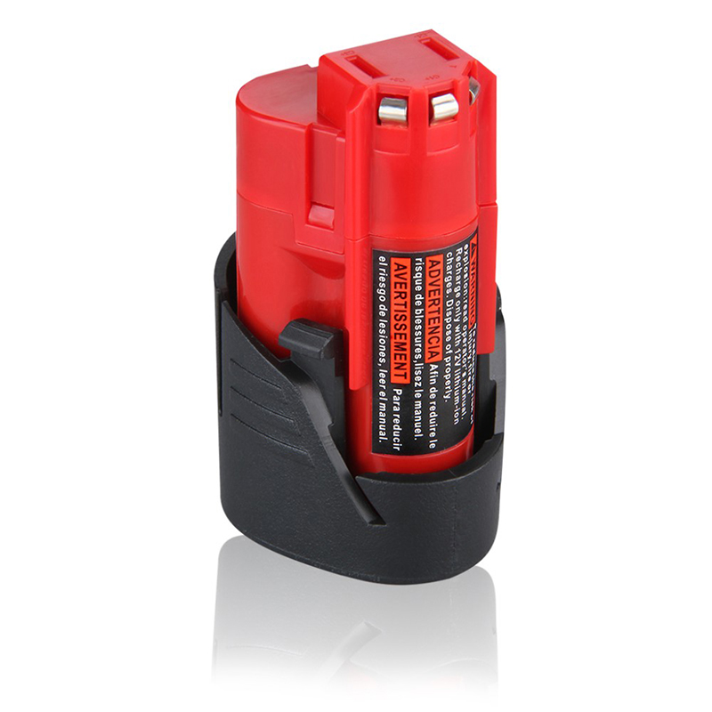 Náhradní dobíjecí lithiové baterie 12 V 1500 mAh pro elektrické nářadí Milwaukee 48-11-2411 M12
