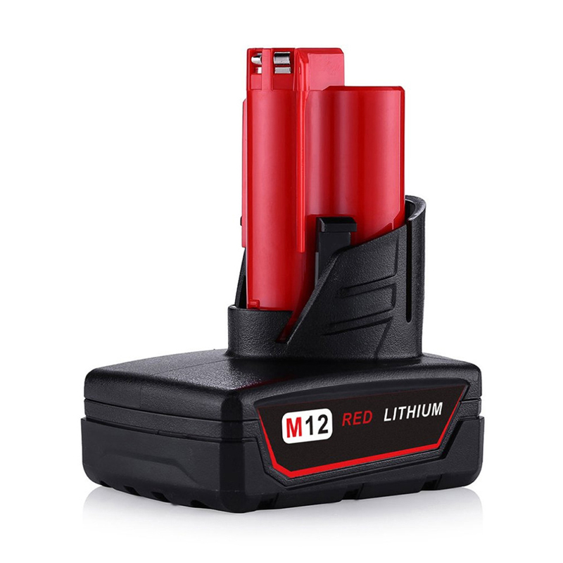 Náhradní lithiové baterie 12V 5000mAh pro akumulátorové vrtačky Milwaukee 48-11-2411 M12