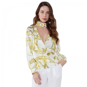 Top 100 prodejců stojan límec výstřih Elegantní žena sexy topy