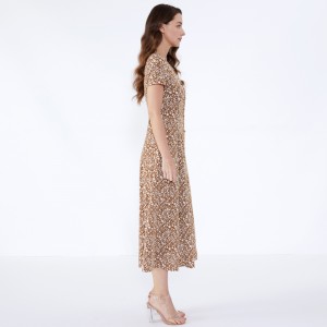 African Kitenge Designs Vestidos De Fiesta Women Lady Elegantní příležitostné šaty JCGJ190315074